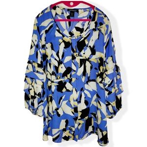 Ashley Stewart Geometric Blouse